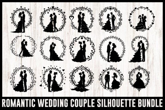 Download Romantic Wedding Couple Clipart Set - Wedding Collection