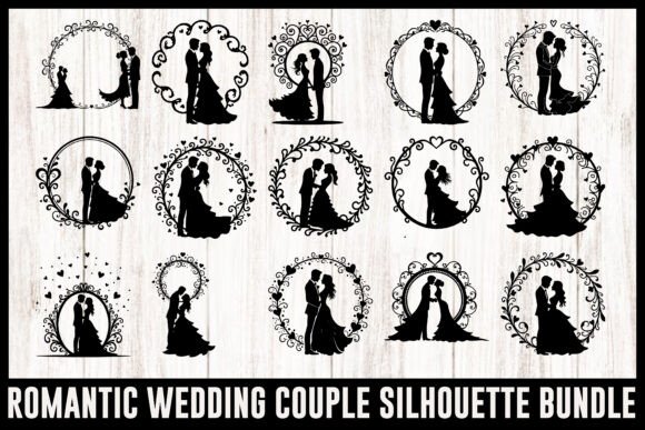 Download Romantic Wedding Couple Clipart Set - Wedding Collection