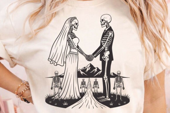 Download Skeleton Bride Groom Gothic Wedding SVG - Wedding Collection