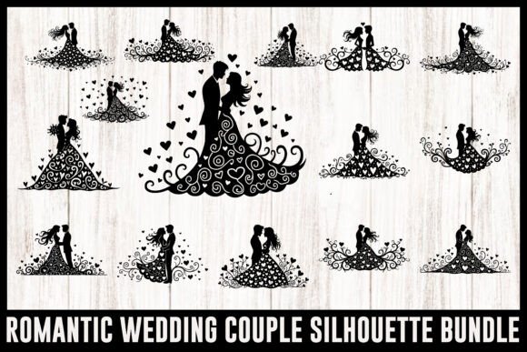 Download Romantic Wedding Couple Clipart Set - Wedding Collection