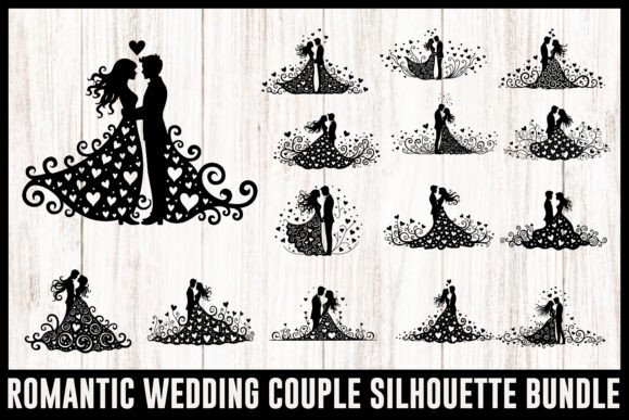 Download Romantic Wedding Couple Clipart Set - Wedding Collection