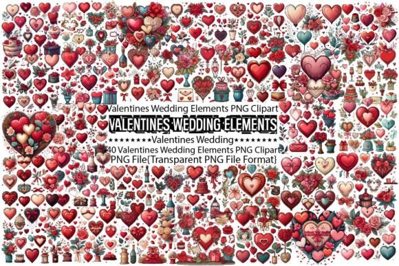 Download Valentines Wedding Elements Sublimation - Wedding Collection