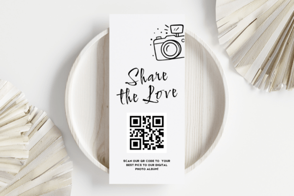 Download Share the Love QR Code Wedding Card - Wedding Collection